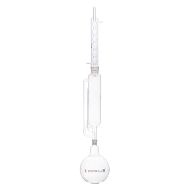 Soxhlet Extraction Apparatus - 600mL Extractor, 2000mL Flask, Condenser - Borosilicate Glass