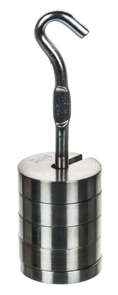 Stainless Steel Mass and Hanger Set - 4 Slotted 50g Weights and Hanger, Total 250g