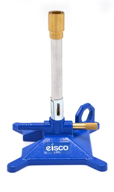 Premium LPG Bunsen Burner - StabiliBase Anti-Tip Design with Handle - With Flame Stabilizer and Gas Adjustment