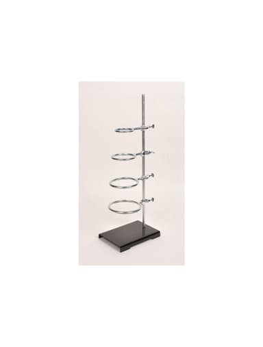 SUPPORT STAND/RING SET, 4" X 6" BASE, 18" ROD, WITH 2 RINGS (3" & 4")