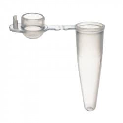 DOME TOP REACT. TUBES .2ML - SNAP CAP RED