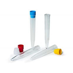 CENTRIFUGE TUBES 15ML CONICAL, 17X120, PS PK/100