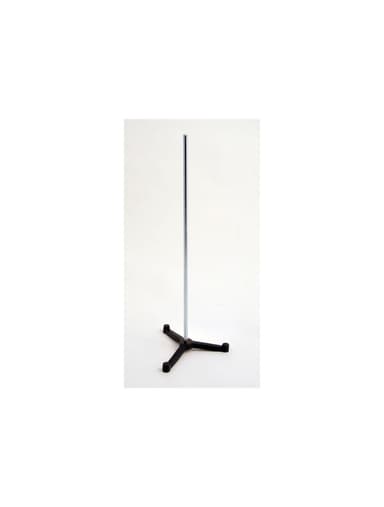 TRIANGULAR SUPPORT STAND W/ROD, CAST IRON, 3" LEG WITH 18" ROD