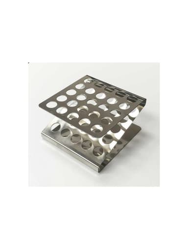 TEST TUBE RACK, STAINLESS STEEL
