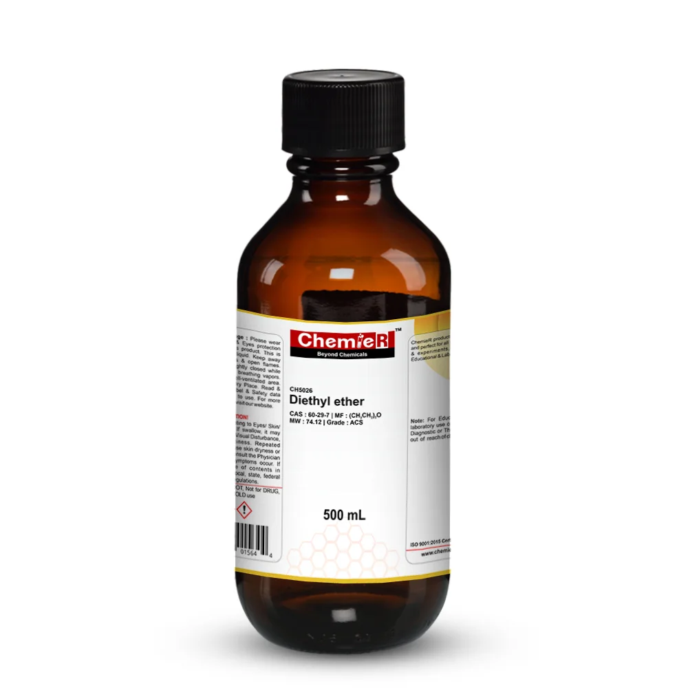 Ch5026 Diethyl Ether Acs 500ml Dawn Scientific